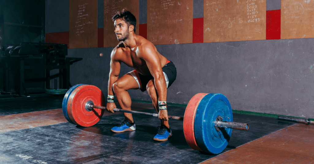 Athlete doing Deadlift a Strength Training Exercise